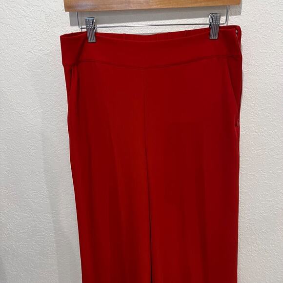 Summersalt The Perfect Wide Leg Pant Women's 8 Red Lava Pockets - Picture 5 of 7